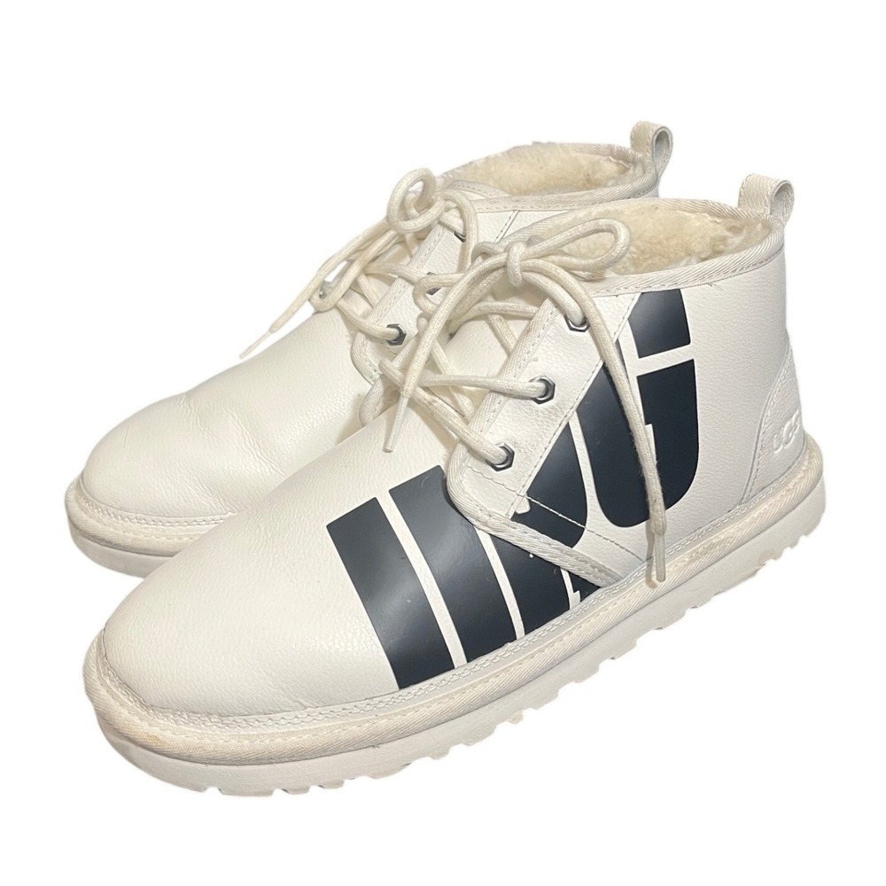 UGG MEN'S NEUMEL CHOPD 1129470 PEBBLED WHITE SIZE 11 CHUKKA BOOTS SHOES WINTER